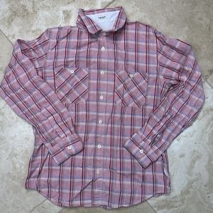 Stussy Deluxe Button Up Shirt Mens Plaid Collared Long Sleeve Hand Tailored Sz L